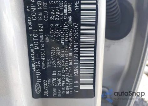 2023 Hyundai Tucson Limited from USA, damaged, VIN KM8JECAE8PU173507